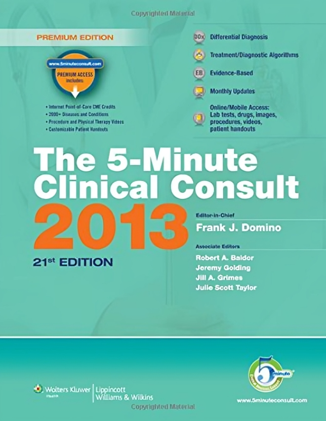 The 5-Minute Clinical Consult 2013