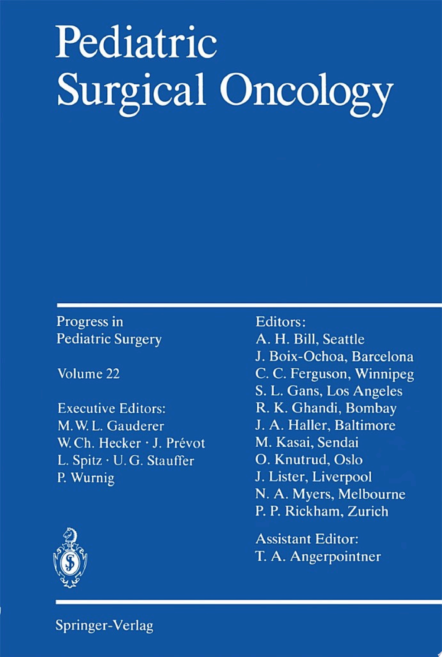 Pediatric Surgical Oncology